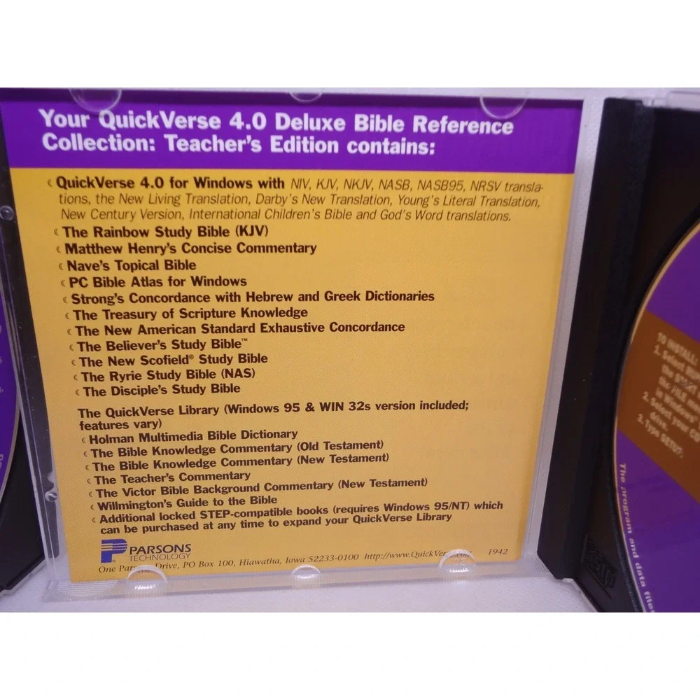 QuickVerse 4.0 Bible Reference‎ Collection Standard & Teacher's Edition CD-ROM